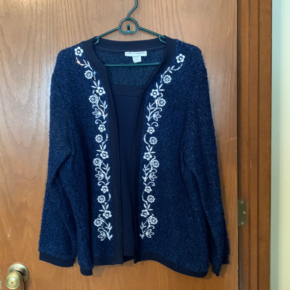 Women’s Dressy Blue Pullover Sweater